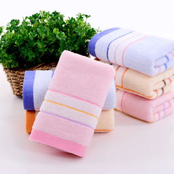博慶日用品 熱銷特賣素色段邊純棉毛巾，廠家直供優(yōu)質吸水加厚禮品